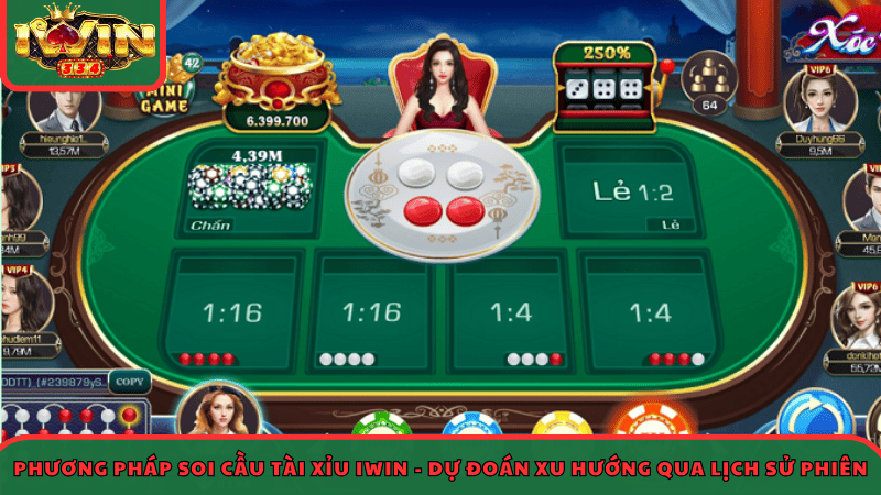 Phương pháp soi cầu Tài Xỉu Iwin - Dự đoán xu hướng qua lịch sử phiên