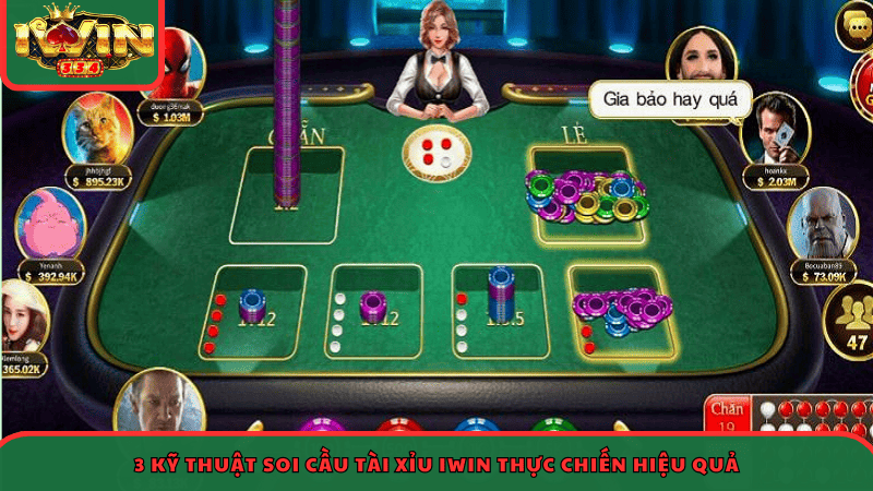 3 kỹ thuật soi cầu Tài Xỉu iWin thực chiến hiệu quả